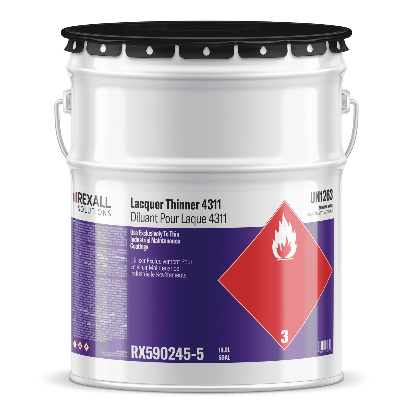 Rexall Solutions Lacquer Thinner 4311
