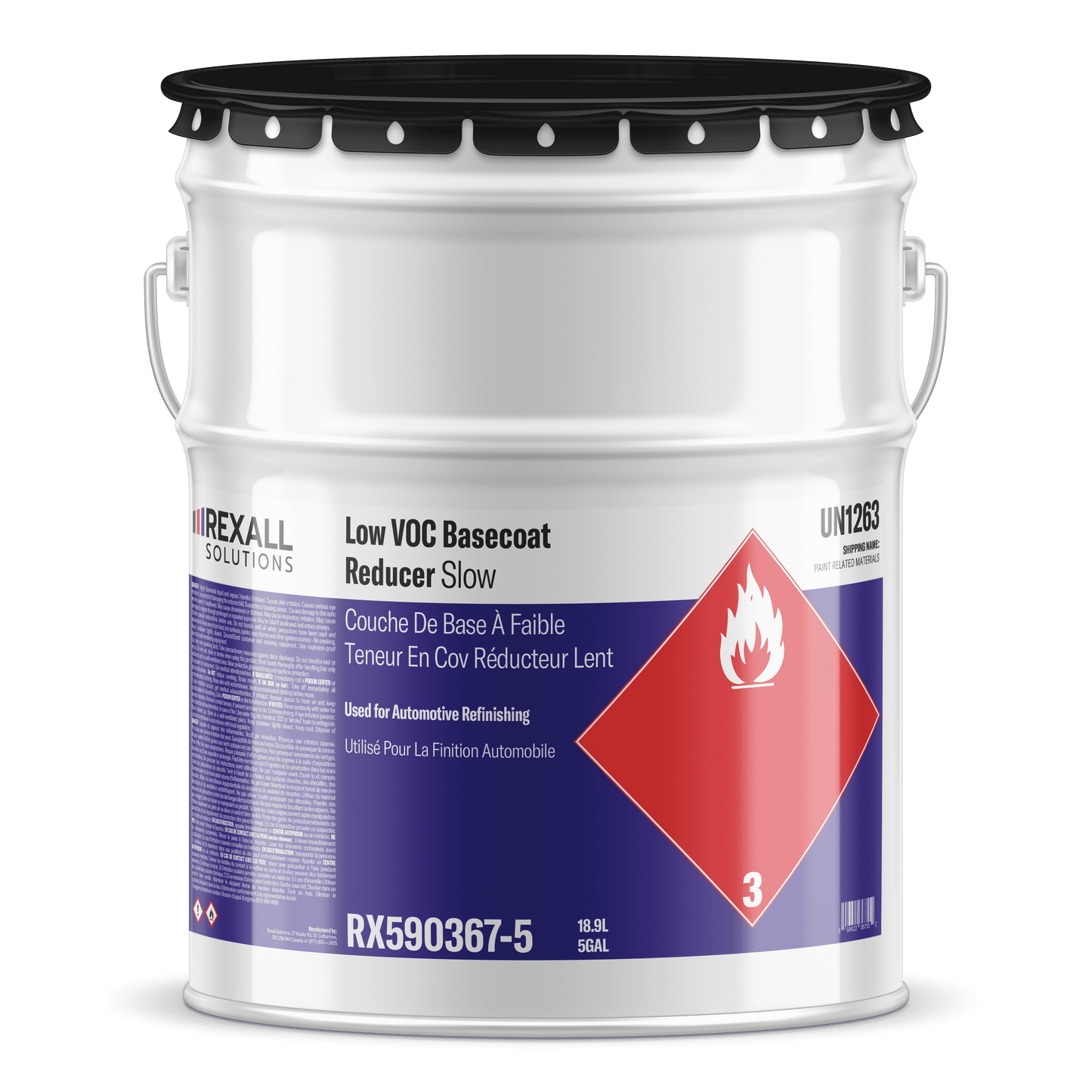 Rexall Solutions Low VOC Basecoat Reducer|Slow