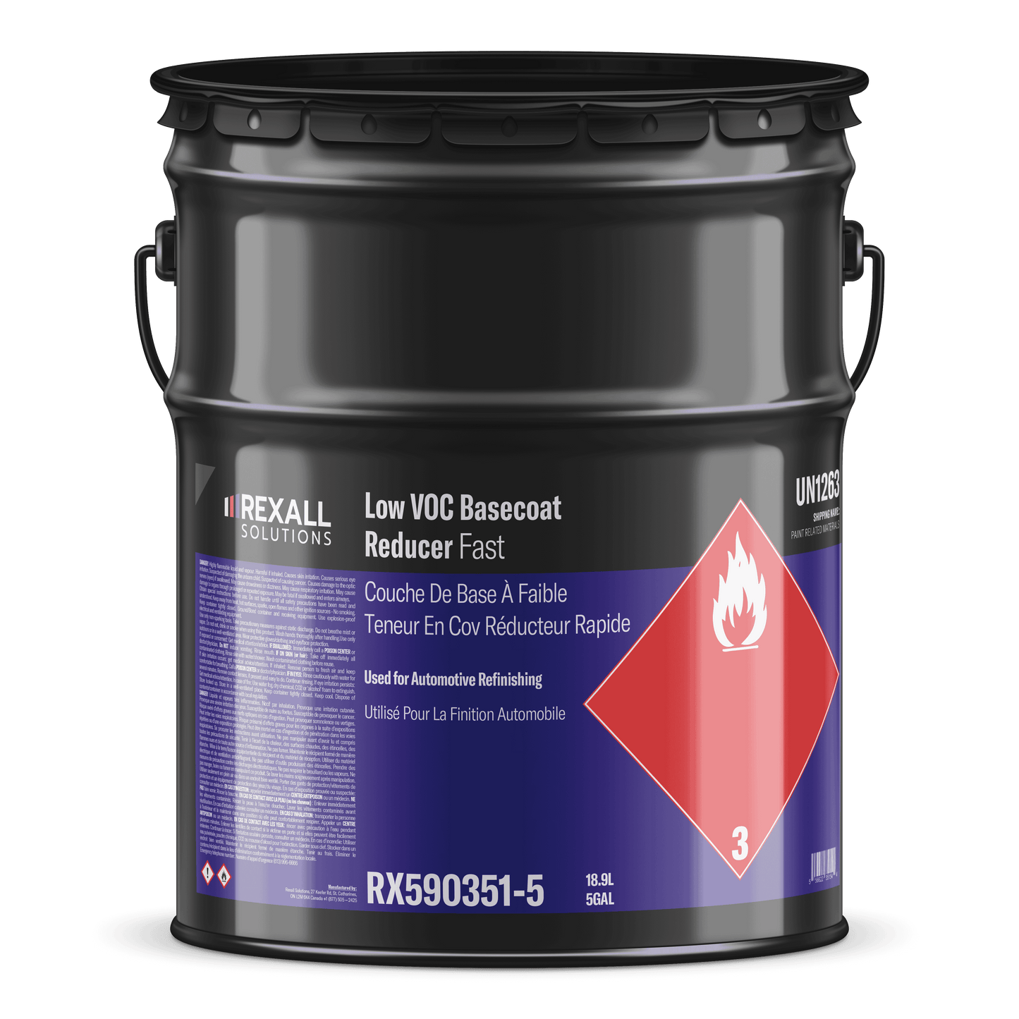 Rexall Solutions Low VOC Basecoat Reducer | Fast