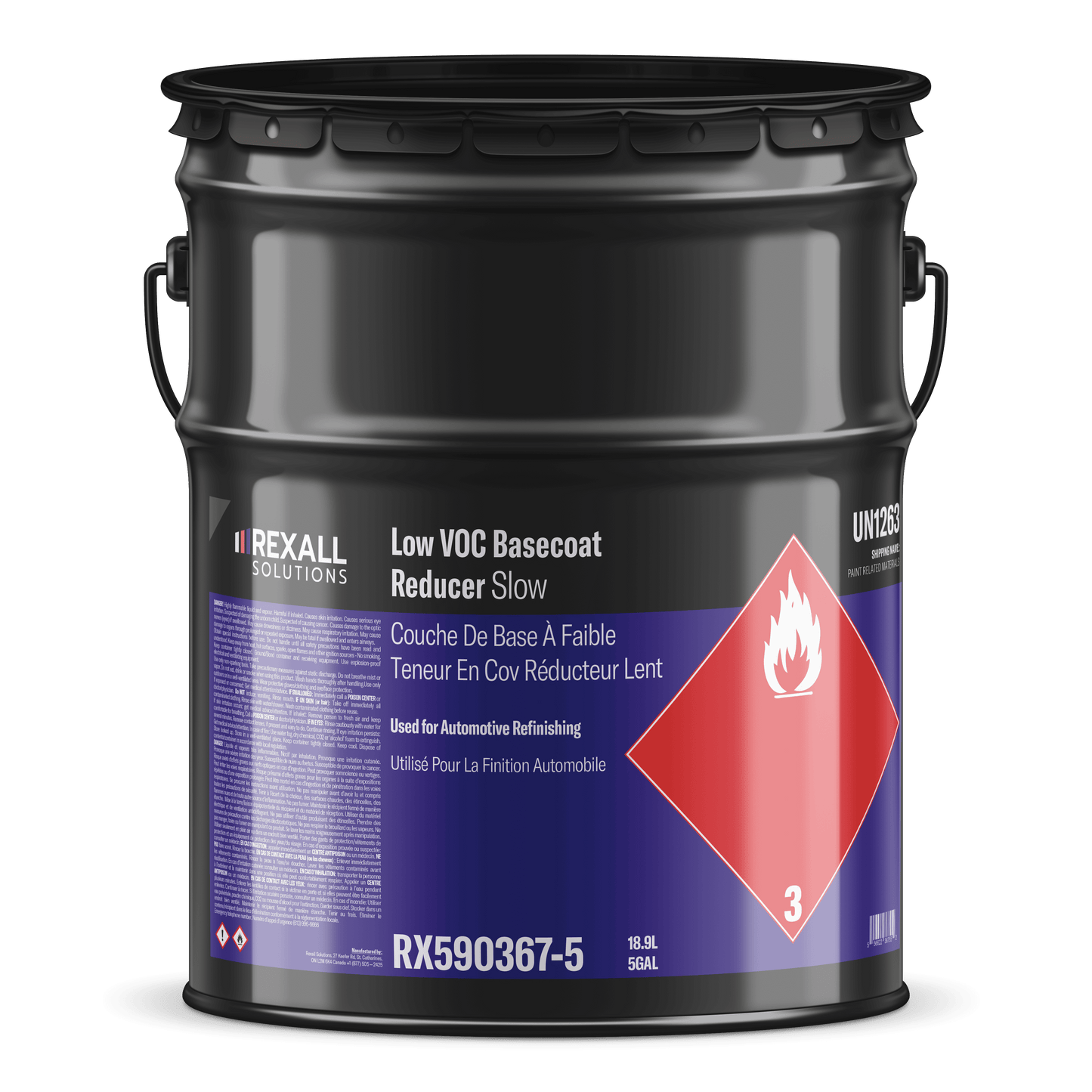 Rexall Solutions Low VOC Basecoat Reducer|Slow